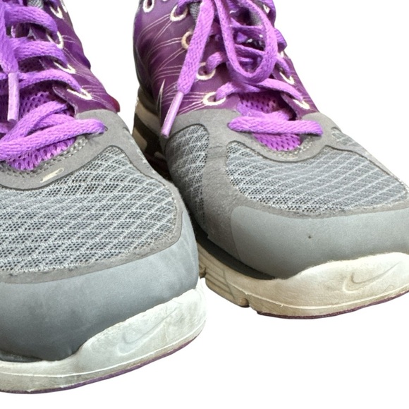Nike Purple and Gray Athletic Shoes with Breathable Mesh - Picture 8 of 10